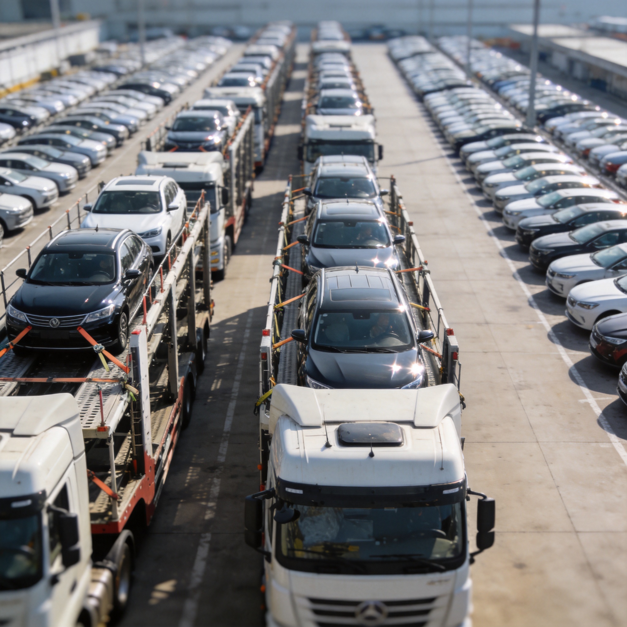 主机厂商品车发运:板车、笼车与多式联运的选型